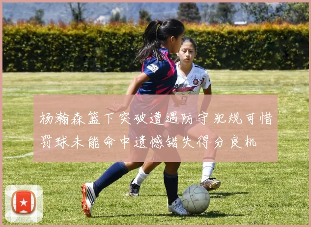 杨瀚森篮下突破遭遇防守犯规可惜罚球未能命中遗憾错失得分良机